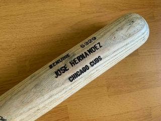 Chicago Cubs Jose Hernandez Game Bat Uncracked