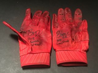 Brent Rooker Minnesota Twins Autographed Signed 2018 Game Batting Gloves G