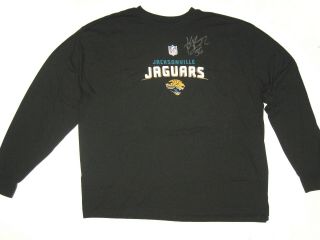 Kyle Bosworth Team Issued Signed Jacksonville Jaguars Long Sleeve Reebok Shirt