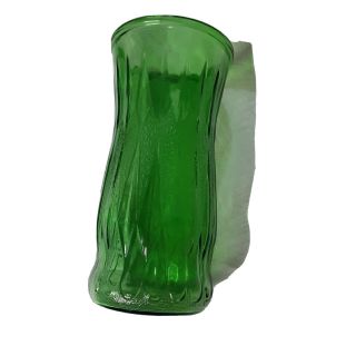 Vintage 1970’s Large Green Glass Vase