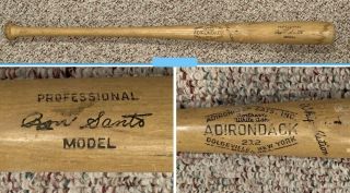 Vintage Chicago Cubs Ron Santo Adirondack 35” Baseball Bat Hof