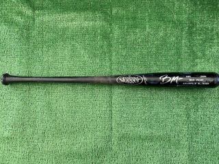 Los Angeles Angels Brandon Marsh Autographed Game Baseball Bat