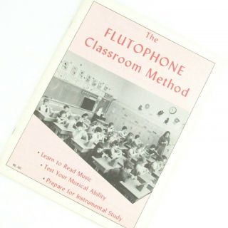 The Flutophone Classroom Method Revised Edition Music Instruction Book Vintage