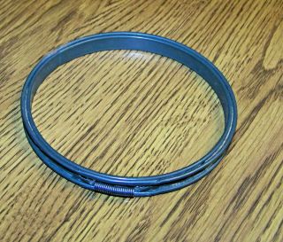 Vintage Small 5” Round Metal Embroidery Hoop With Cork & Expander Spring -