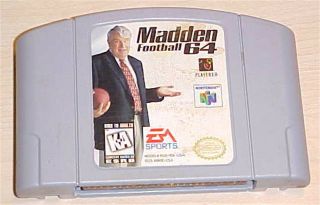 Madden Football N64 Nfl Nintendo 64 Classic Vintage Game Cartridge