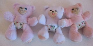 Fisher Price - Briarberry Bears - 3 - Babies - 5 " - Joey - Anna - Kristin - 1999 - Vintage