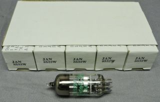 Sleeve Of 5 Philips Ecg Jan - 8532w Vacuum Tubes Nos Date Matched Vintage Parts