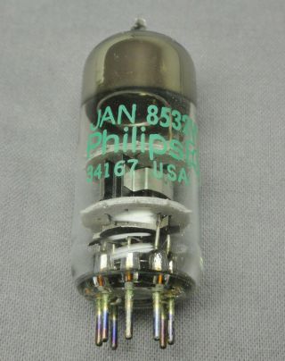 Sleeve of 5 Philips ECG JAN - 8532W Vacuum Tubes NOS Date Matched Vintage Parts 3