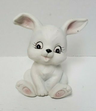 Vintage HOMCO Porcelain Bunny Figurine - 1458 - White Easter Bunny 2