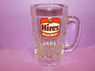 Vintage Hires Root Beer Heavy Glass Mugs 6” 11 Oz Stein