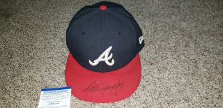 Dale Murphy Atlanta Braves Game Issued Autograph Hat Psa Authenticated