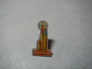 Vintage - Norma - Hat / Lapel Pin - Bullets - Cartridges - Ammunition -