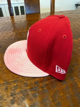 Los Angeles Angels Game Issued Mothers Day Hat MLB Trout Ohtani Pujols 3
