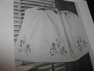 Vintage Pattern For Bird Cage Cover To Embroider And To Sew