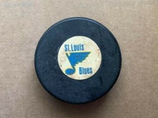 Vintage St.  Louis Blues Nhl Art Ross Converse Game Hockey Puck Rare