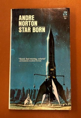 Exclnt Star Born By Andre Norton Ace Book Sci Fi W/ Vintage Kent Cigarette Ad