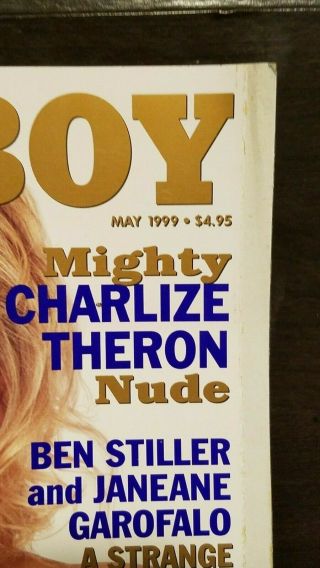Vintage May 1999 Playboy Issue featuring Charlize Theron cover & pictorial NM 2