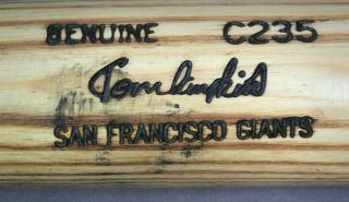 Tom Lampkin Game Pro Model C235 Louisville Slugger Baseball Bat - SF Giants 2