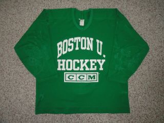 Boston University Bu Hockey Practice Jersey - 3 - Ncaa Not Game Worn