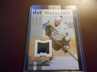 2005=06 Sidney Crosby Hot Materials/game Used/rookie