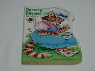Vintage 1980 Golden Sturdy Shape Book Nursery Rhymes Lillian Obligado