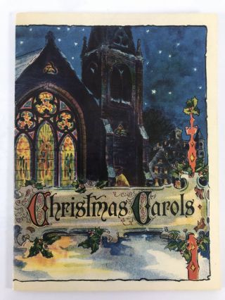 John Hancock Life Insurance Christmas Carols Song Book 1950s Issue 115 Vtg