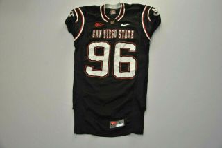 Vtg Nike San Diego State University Football Game Worn Jersey Sdsu Ncaa Aztec 96