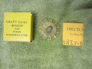 Vintage Crazy - Daisy Winder For Finer Handweaving Flower Loom & Booklet
