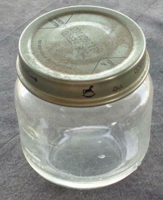 Vintage Glass Baby Food Jar - Beechnut - Vgc - Great For Crafts & Storage - Handy