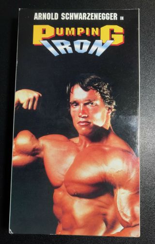 Pumping Iron Vhs Arnold Schwarzenegger Vintage Bodybuilding Movie