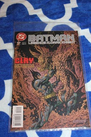 Vintage Batman Legends Of The Dark Knight Clay Pt 2 90 Jan 97 Dc Comic Book
