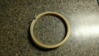 Vintage 5.  5 Inch Wooden Embroidery Hoop Craft Needlepoint Sewing Wall Hanging