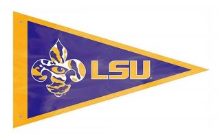 Lsu Tigers Pennant 3x5 Flag Applique Embroidered Outdoor House Banner University