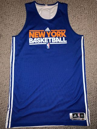 Ny Knicks 2011 - 12 Game Worn Practice Jersey Jared Jeffries Adidas