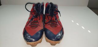 Tyler Flowers Atlanta Braves Game Autograph Cleats