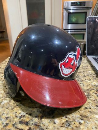 Authentic Rawlings Cleveland Indians Lefty Official Batting Helmet Size 7 3/8