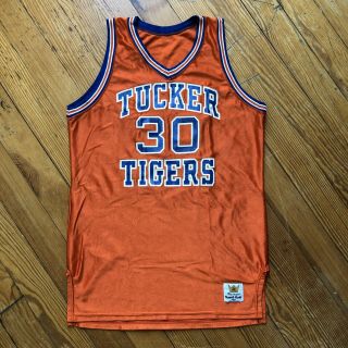 Vintage 1980s Sandknit J.  R.  Tucker Tigers Basketball Jersey Game Worn