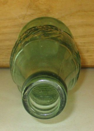 VINTAGE GREEN GLASS EMBOSSED COCA COLA COKE BOTTLE 6 1/2 OZ - - EASTON,  MD 3