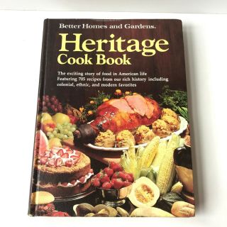 Vintage Better Homes And Gardens Heritage Cook Book Hardcover Cookbook 1975