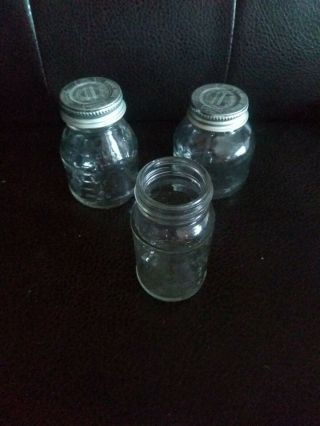 Vintage Enfamil Clear Glass Baby Formula Food Milk Bottle Mead Johnson