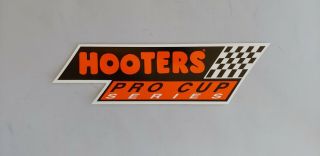 Hooters Pro Cup Series Decal Sticker Team Issued