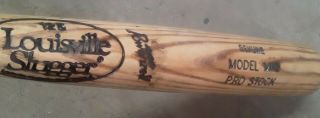 Curt Ford Autographed Game Bat (broken) Louisville Slugger Model M110.
