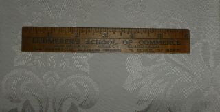 Vintage 6 - Inch Wooden Ruler – Ludmerer’s School Of Commerce