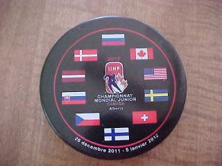 2012 Iifh World Junior Hockey Championships Tournament Puck
