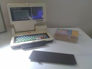 V - Tech Talking Whiz Kid Computer Vintage Toy 80s & - With Cards