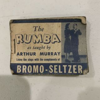 Vintage Bromo - Seltzer Premium Flip Movie Book Rumba Taught By Arthur Murray