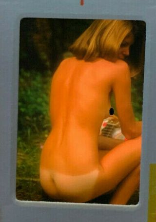 Vintage Nude 35mm Transparency Slide Of Pinup Pretty Girl Model N2067