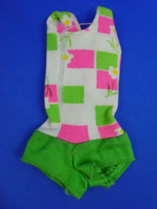 Early Vintage Barbie - Bend Leg Francie Swimsuit 1130 2 - Fabric