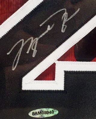 Michael Jordan Signed Framed Jersey Numbers Chicago Bulls UDA Last Dance 3
