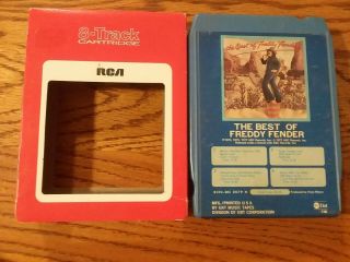 Vintage 8 Track Tape Cartridge Best Of Freddy Fender American Tejano Country Roc